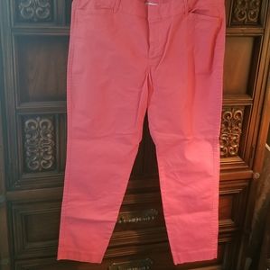 Size 14 Old Navy Pixie Pants in Coral